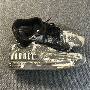 NOBULL Black and White Patterned Sneakers